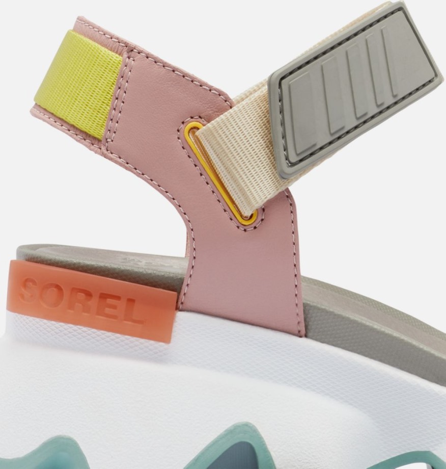 Sorel Belgique Sandale Kinetic Femme Rose Gomme à Craie