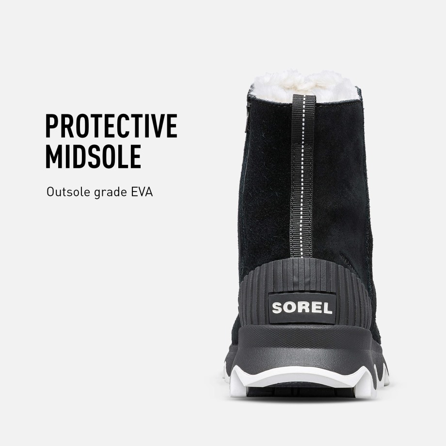 Baskets Kinetic Short' Femme Sorel Belgique Sel De Mer Noir