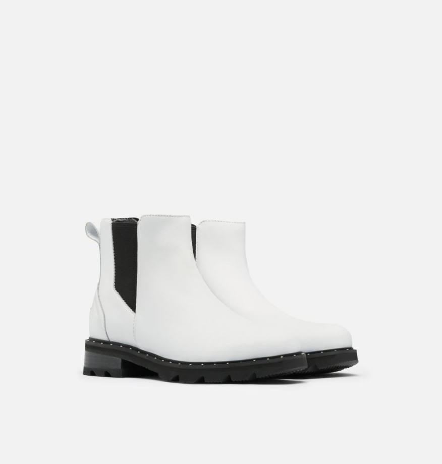 Blanc Sorel Belgique Lennox Chelsea Bootie Pour Femme