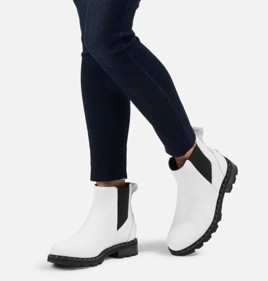 Blanc Sorel Belgique Lennox Chelsea Bootie Pour Femme