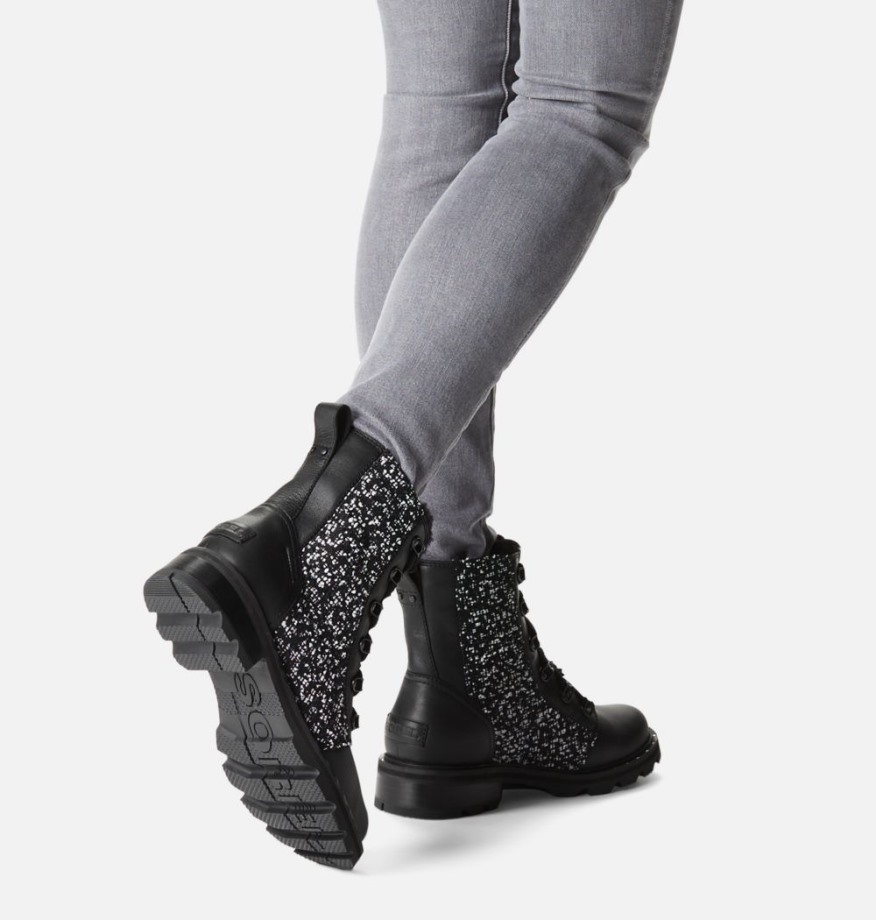 Bottines Lennox Lace Cosy Pour Femme Sorel Belgique Noir-noir