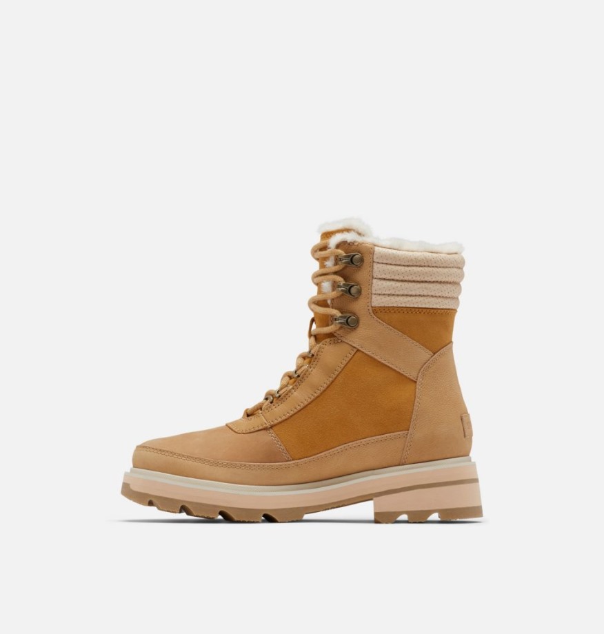 Geo Yellow-curry Sorel Belgique Botte Lennox Lace Cosy Stkd Pour Femme