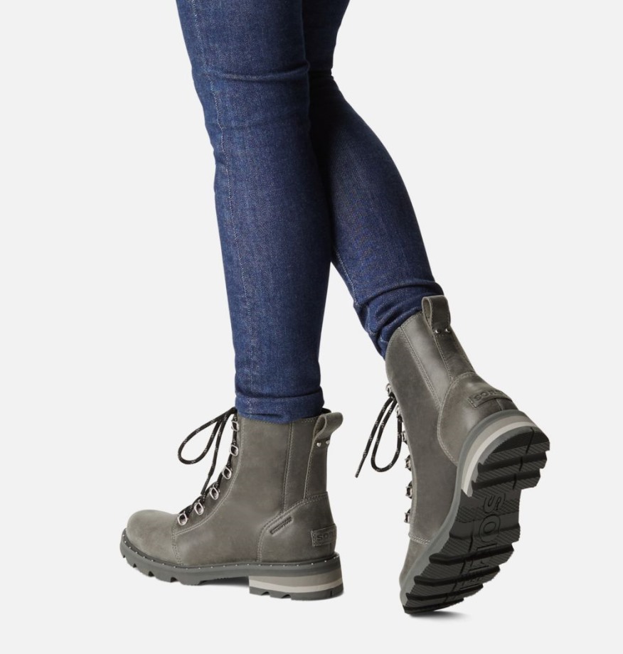 Sorel Belgique Quarry-grill Bottes Imperméables à Lacets Lennox Pour Femmes