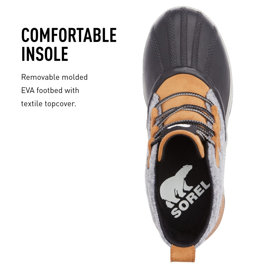 Camel Marron Noir Sorel Belgique Femme Out 'n About Iii Classique Botte En Cuir Imperméable