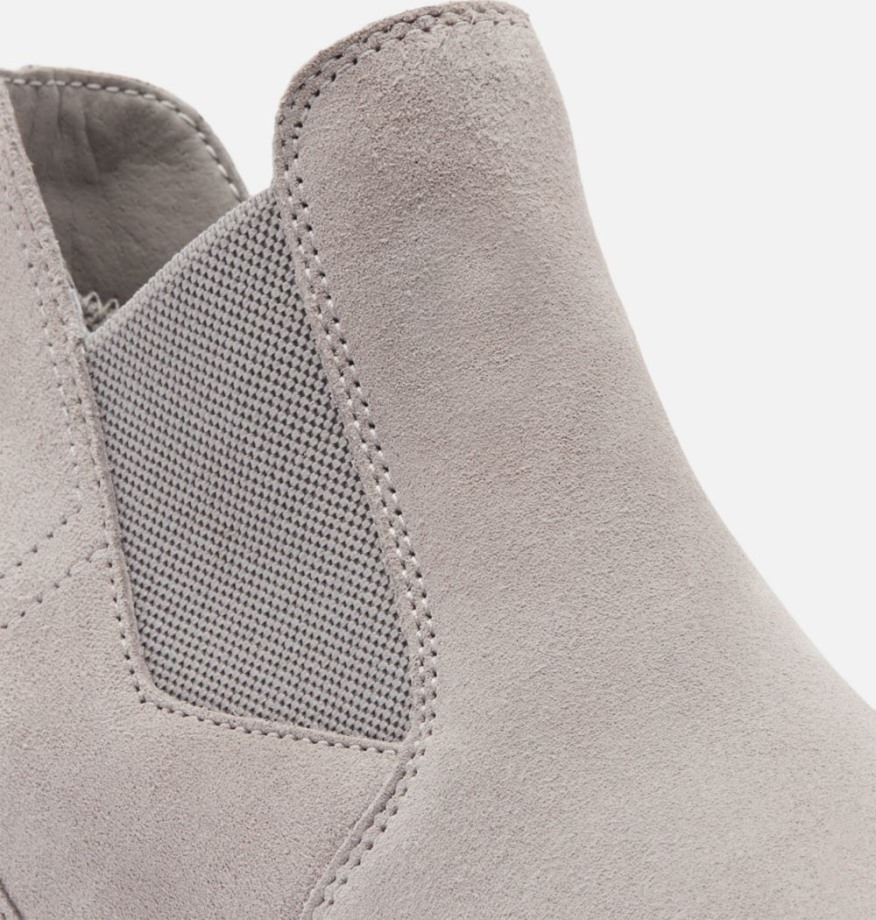 Chrome Gris-blanc Sorel Belgique Bottines Compensées Out N About Slip-on Pour Femmes