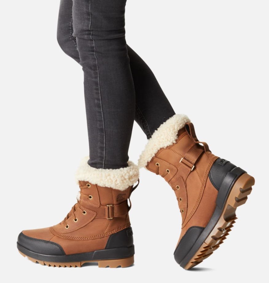 Sorel Belgique Tan Velours Torino Ii Parc Bottes D'hiver Imperméables En Peau De Mouton Pour Femmes