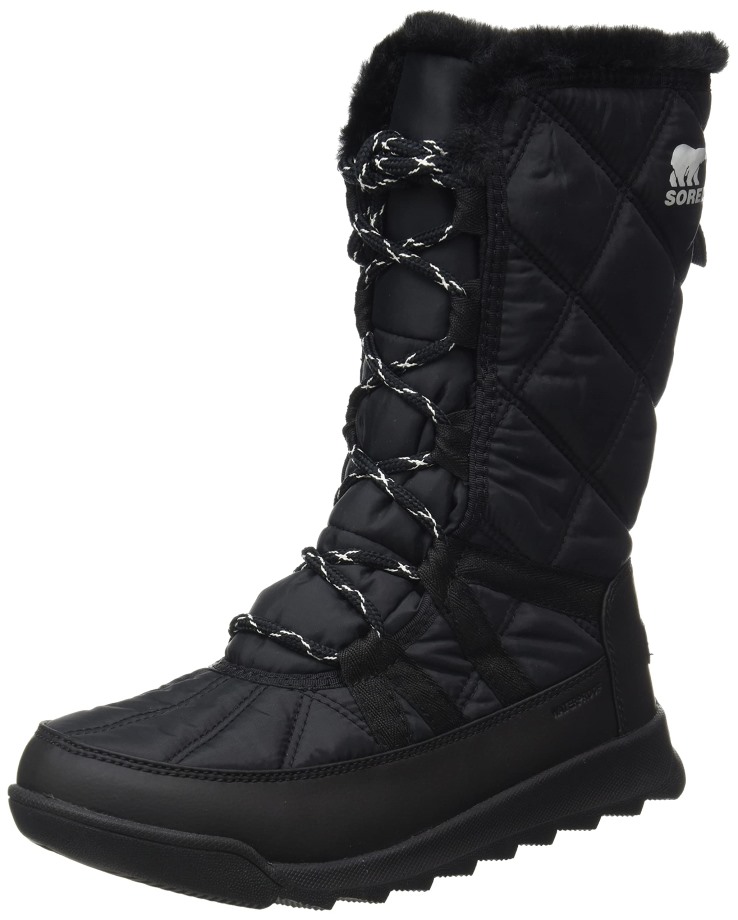 Noir Sorel Belgique Femme Sorel Hiver Bottes Whitney Ii Tall Lace Wp