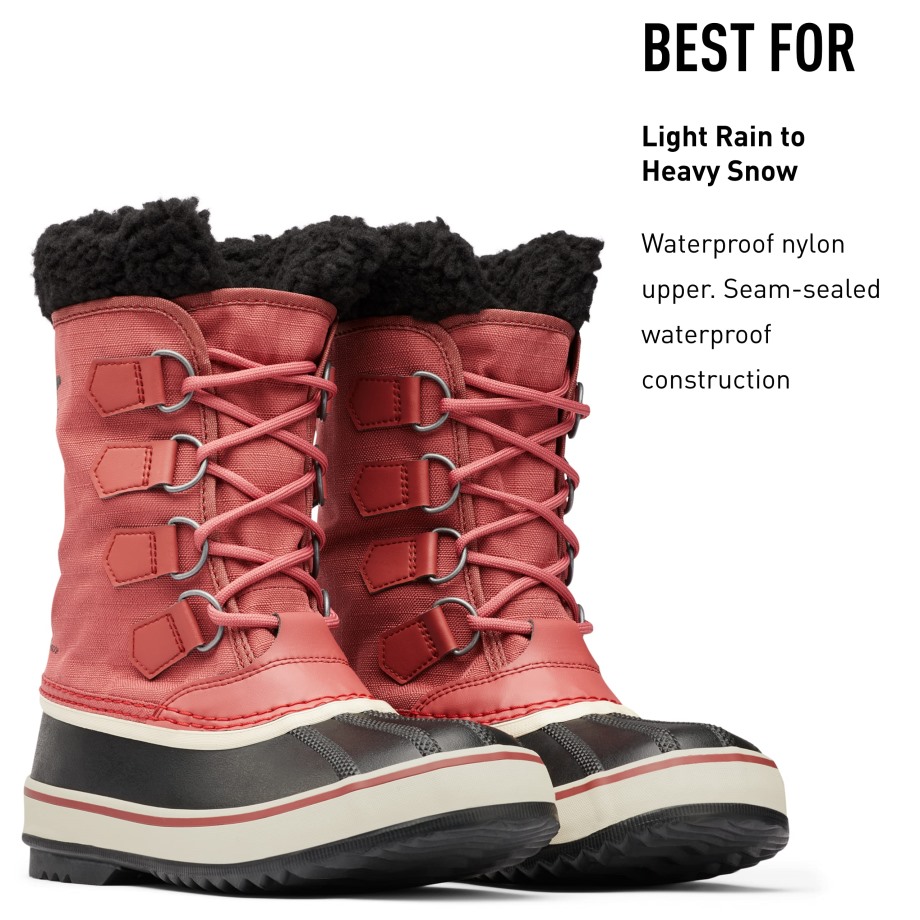 Rose Poussière Noir Sorel Belgique Femmes Hiver Carnaval Neige Sorel Bottes