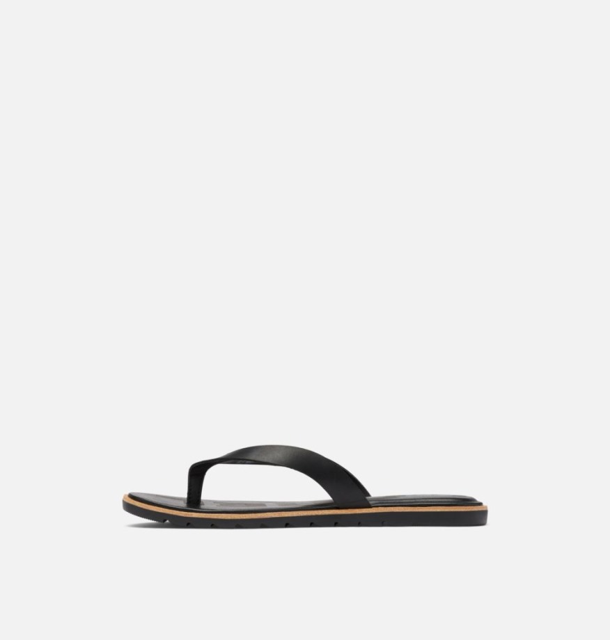 Sandale Flip Ella Ii Femme Sel De Mer Noir Sorel Belgique