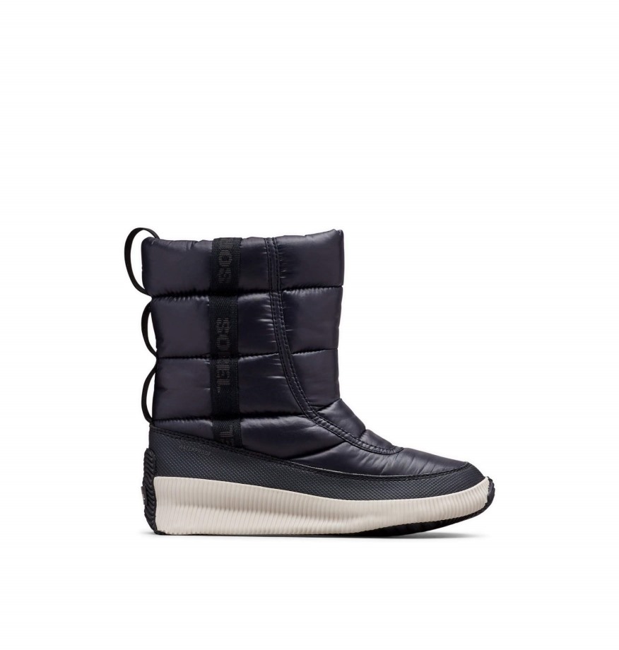 Noir Sorel Belgique Femme Out 'n About Puffy Mid