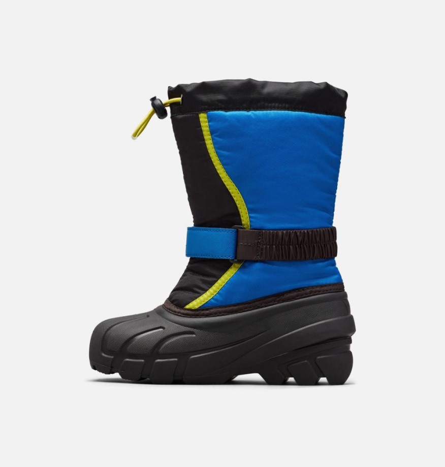 Botte Flurry Junior Noir-super Bleu Sorel Belgique