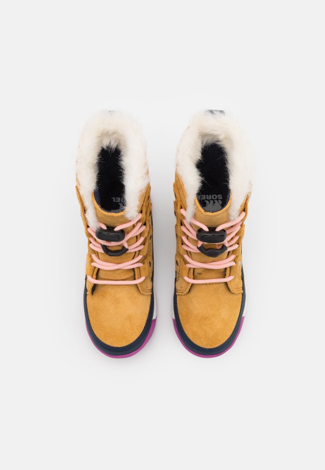 Bottes Whitney Ii Joan Lace Hiver Pour Enfants Geo Yellow/collegiate Navy Sorel Belgique