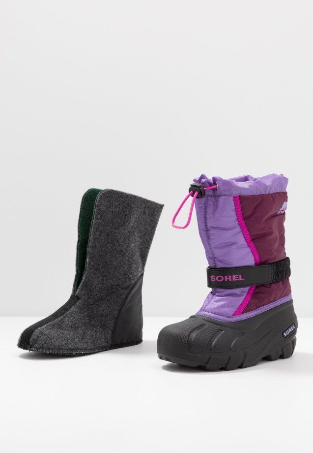 Sorel Belgique Jeunesse Flurry Hiver Sorel Bottes Violet Dahlia/paisley Violet